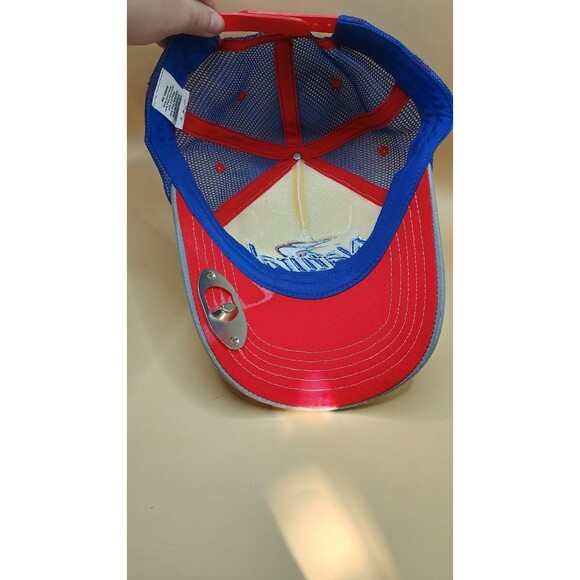 Natural Light Beer Snapback Mesh Trucker Hat Natty Lite Bottle Opener -Preowned - Picture 3 of 6